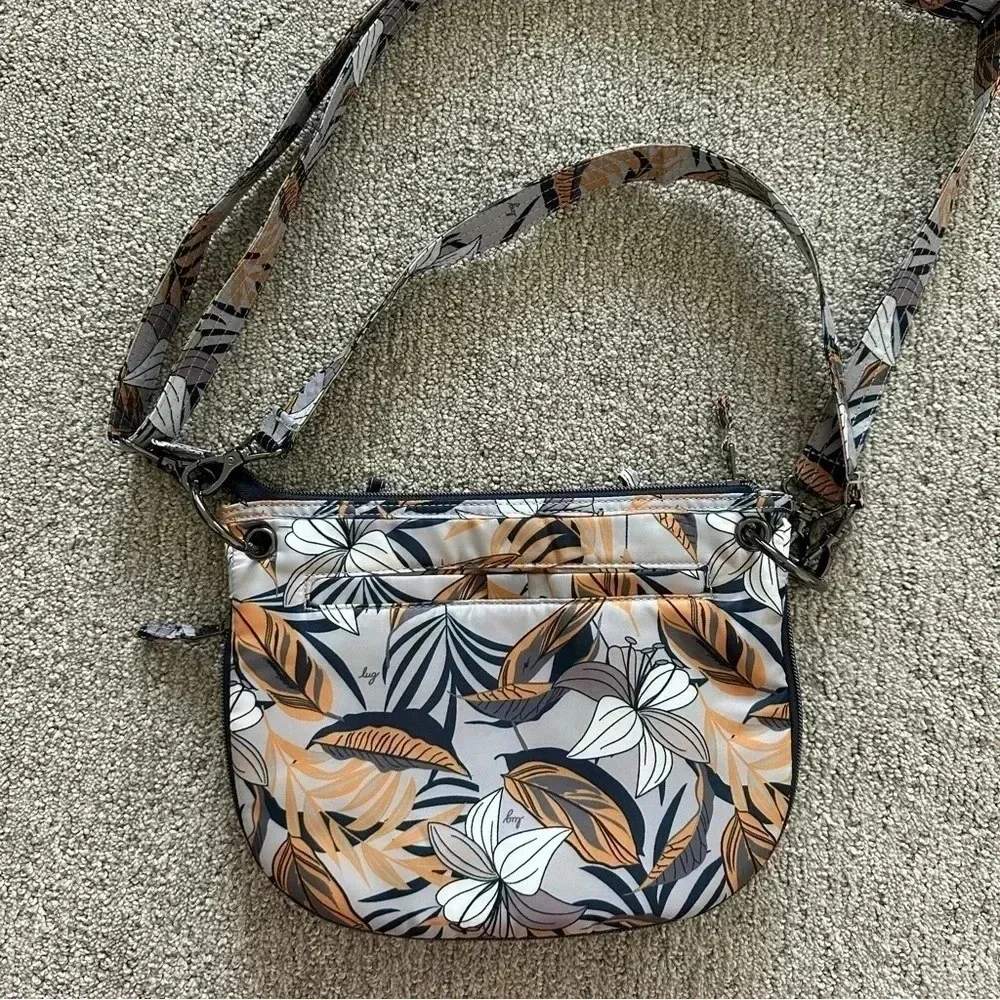 Lug Swivel Convertible Crossbody Double Strap Shoulder Bag Lily‎ Grey